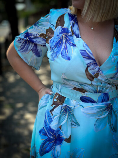 IDU Fashion - Stil fără măsură 13 rochia maria idufashion rochie evenimente plus size botez nunta roz bleu1