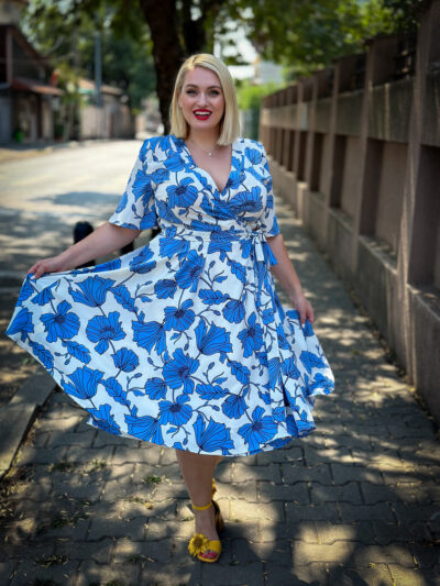 IDU Fashion - Stil fără măsură 18 rochia maria idufashion rochie evenimente plus size botez nunta roz bleu13