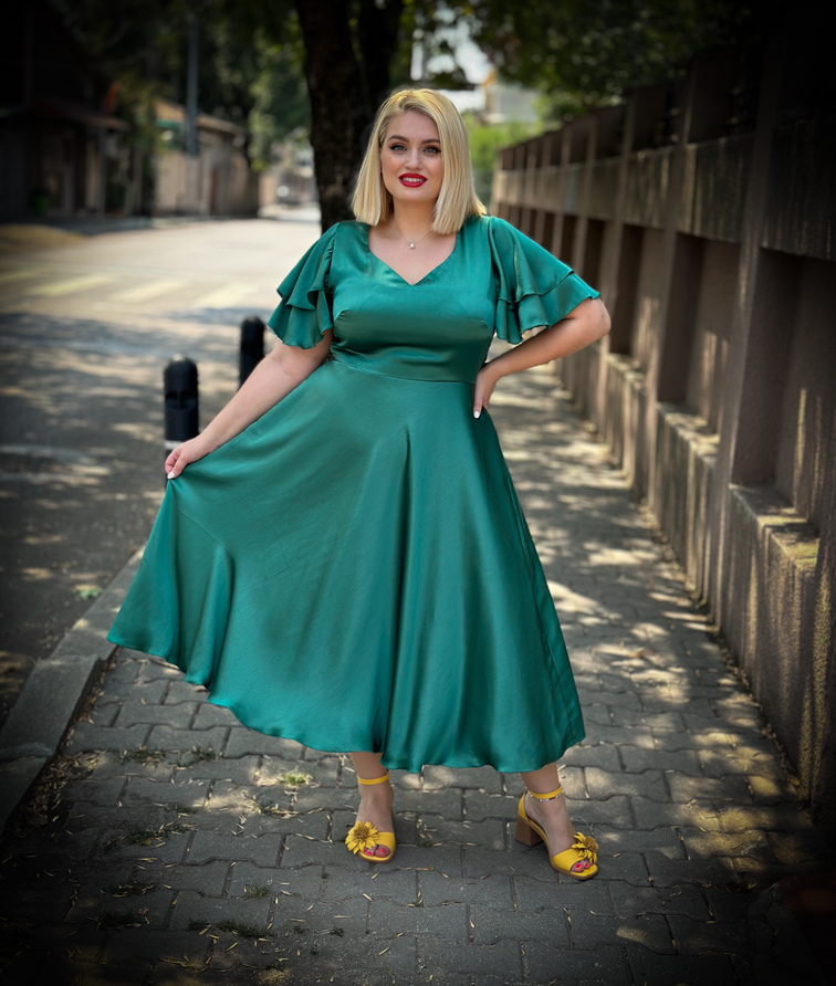 idu fashion rochia gloria verde rochie evenimente plus size nunta botez nasa soacra rochie eleganta8