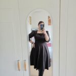 Rochia MAGDA maro închis