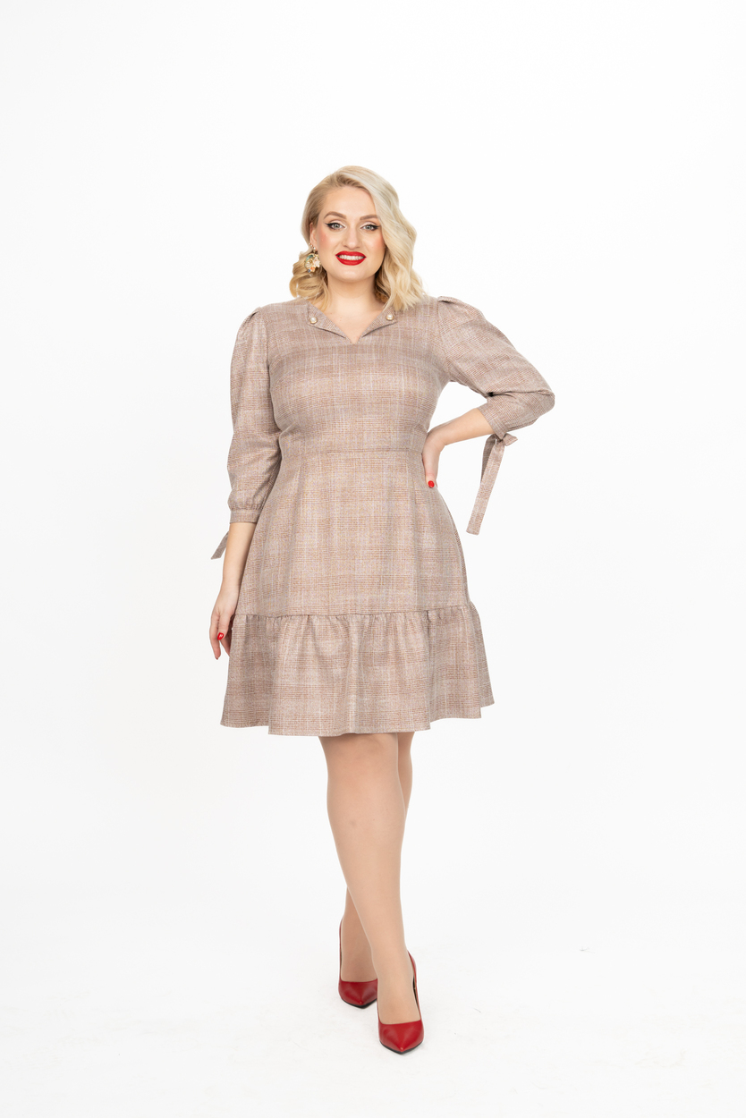 Easter Sale 25 Rochia INNA IDU FASHION stofa maro7