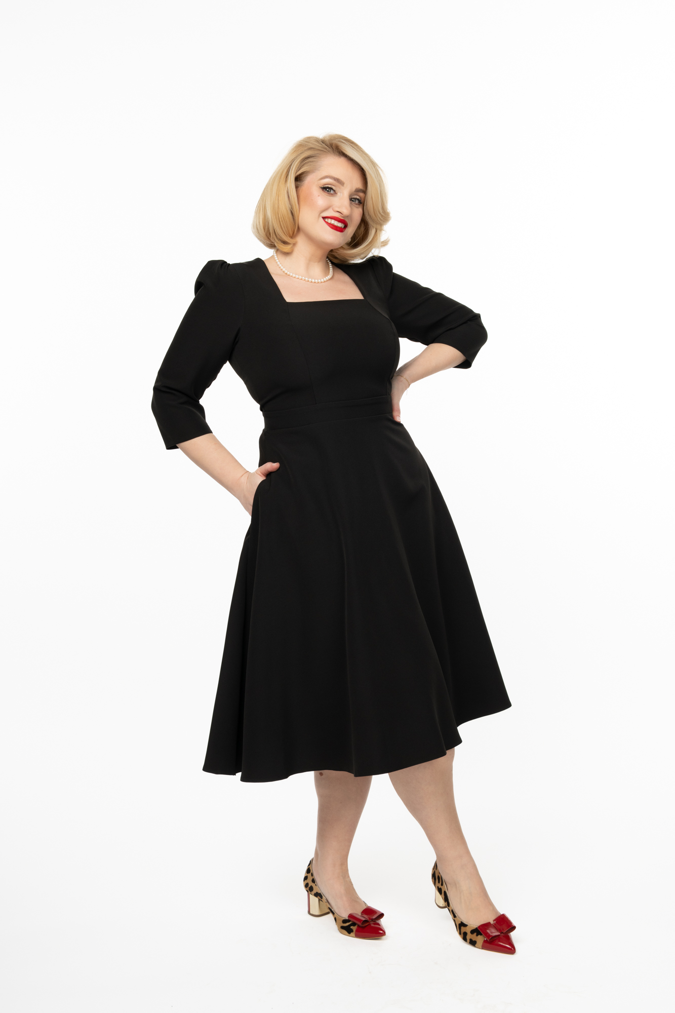 Easter Sale 45 Rochia Magda neagra idu fashion plus size ioana dumitrache7