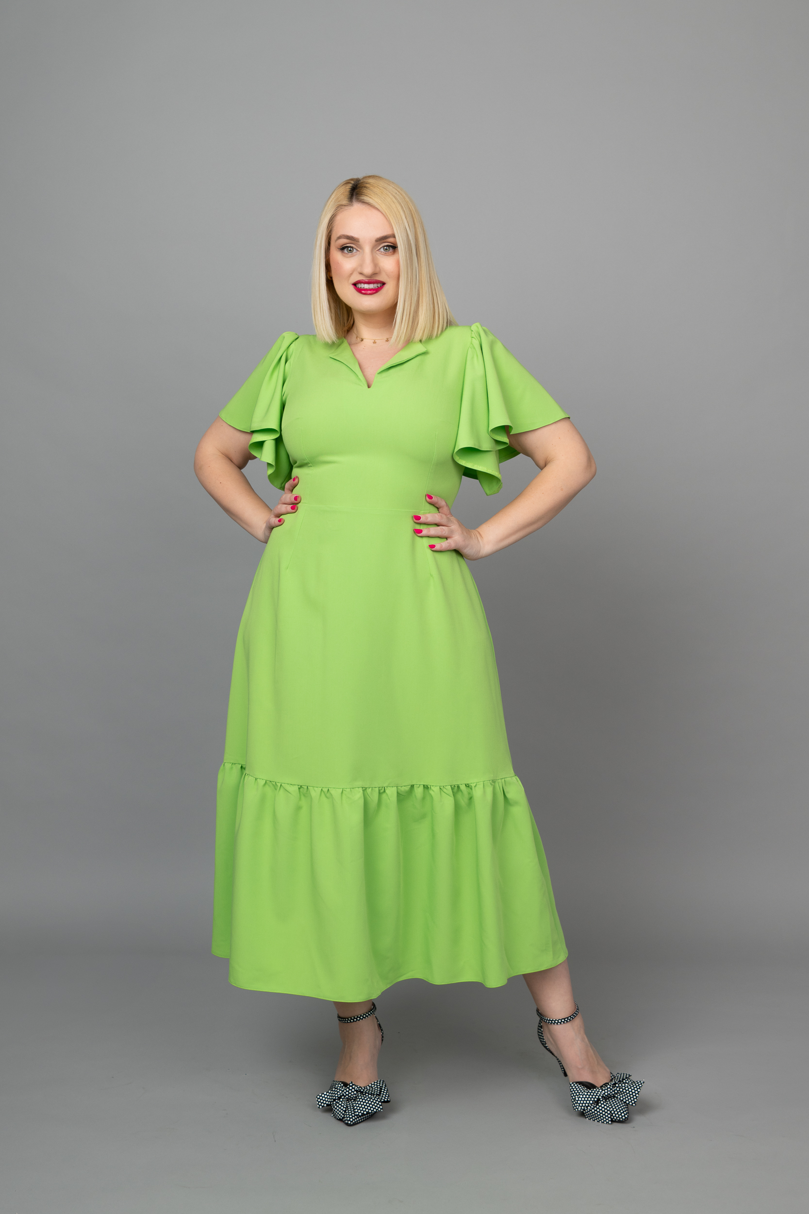 Easter Sale 37 rochia inna VERDE LIME idu fashion ioana dumitrache meda topirceanu7