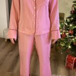 Pijama din viscoză satinată roz - EDIȚIE LIMITATĂ