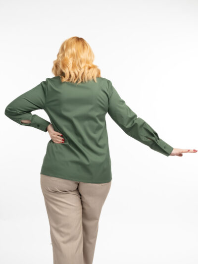 IDU Fashion - Stil fără măsură 31 camasa kaki bumbac poplin office idu fashion plus size8