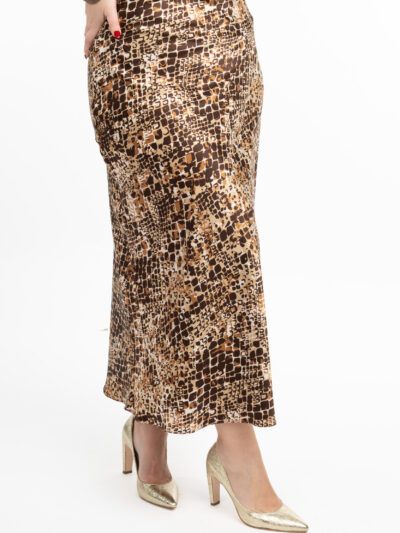 IDU Fashion - Stil fără măsură 25 fusta satin idu fashion plus size animal print1