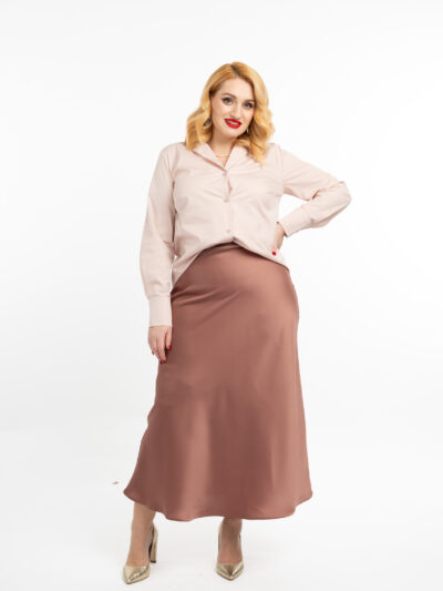 IDU Fashion - Stil fără măsură 27 fusta satin roz pudrat idu fashion plus size9