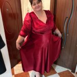 Rochia Teodorița din catifea burgundy - EDIȚIE LIMITATĂ