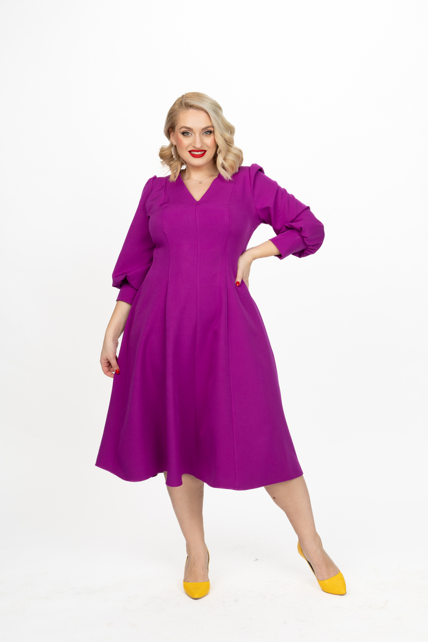 rochia liliana idu fashion rochie mov plus size2