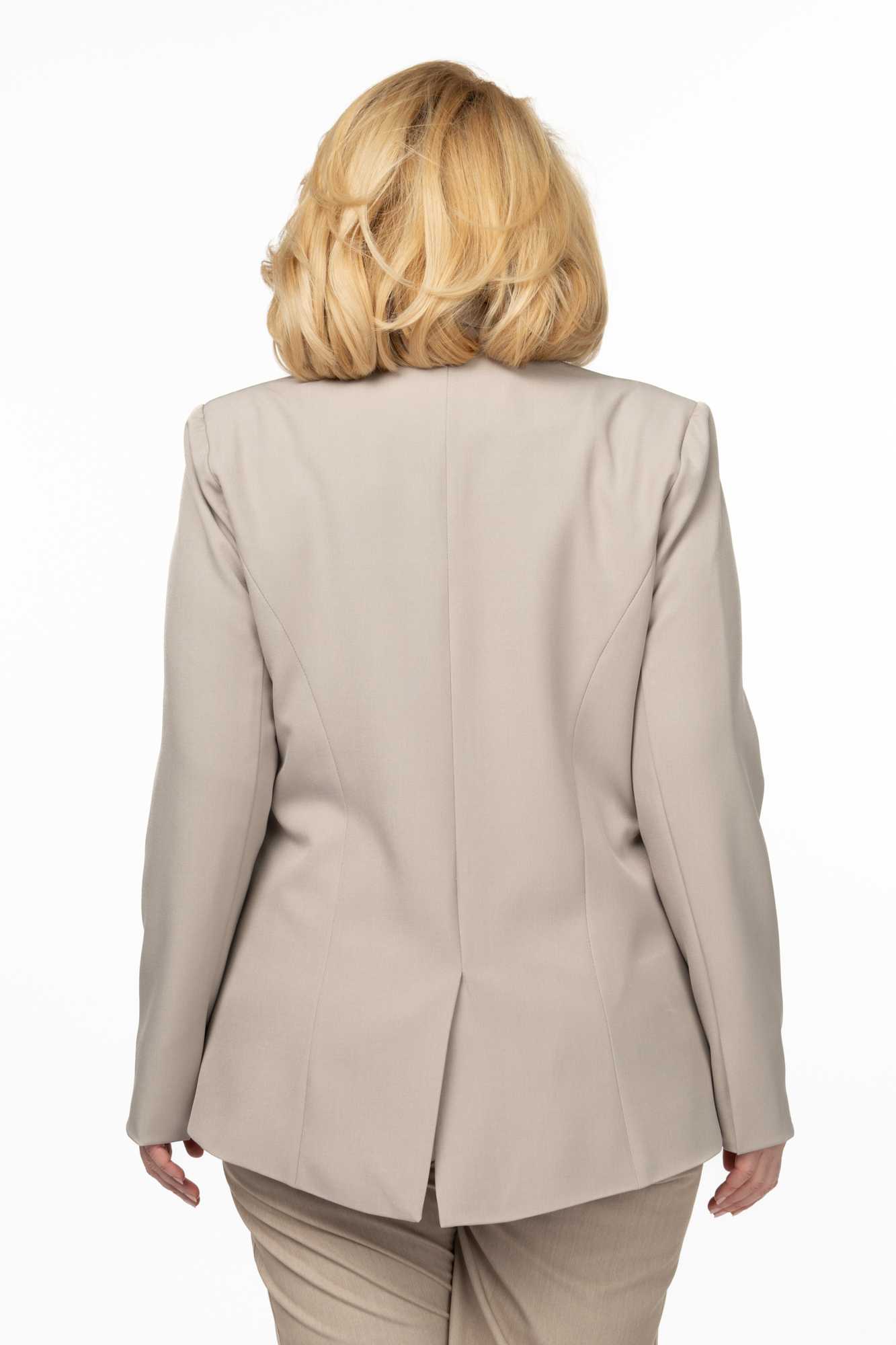 sacou gri deschis off white idu fashion plus size17