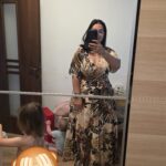 Rochia Teodorița din viscoză boho print - EDIȚIE LIMITATĂ