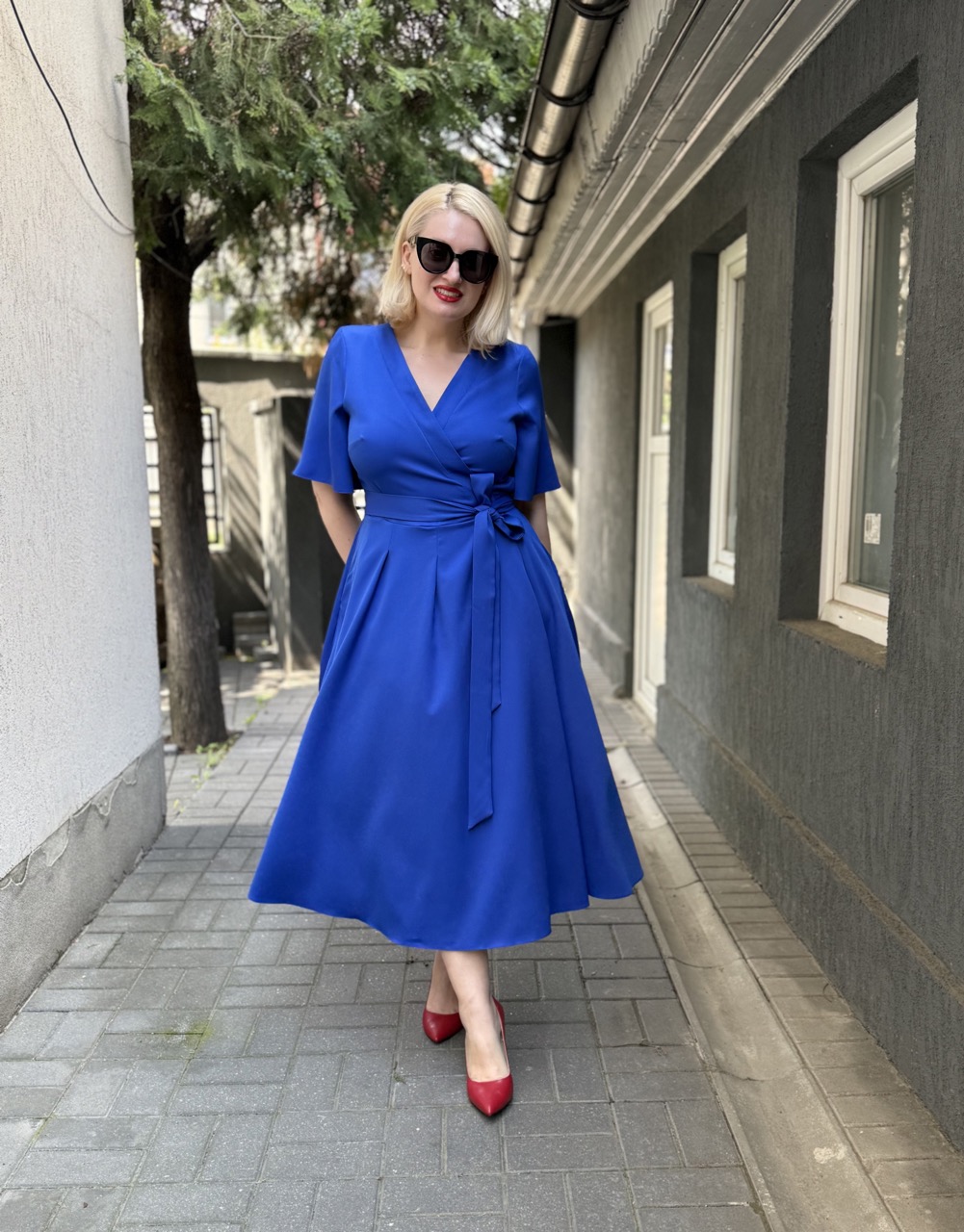 rochia maria albastru royal idu fashion plus size10