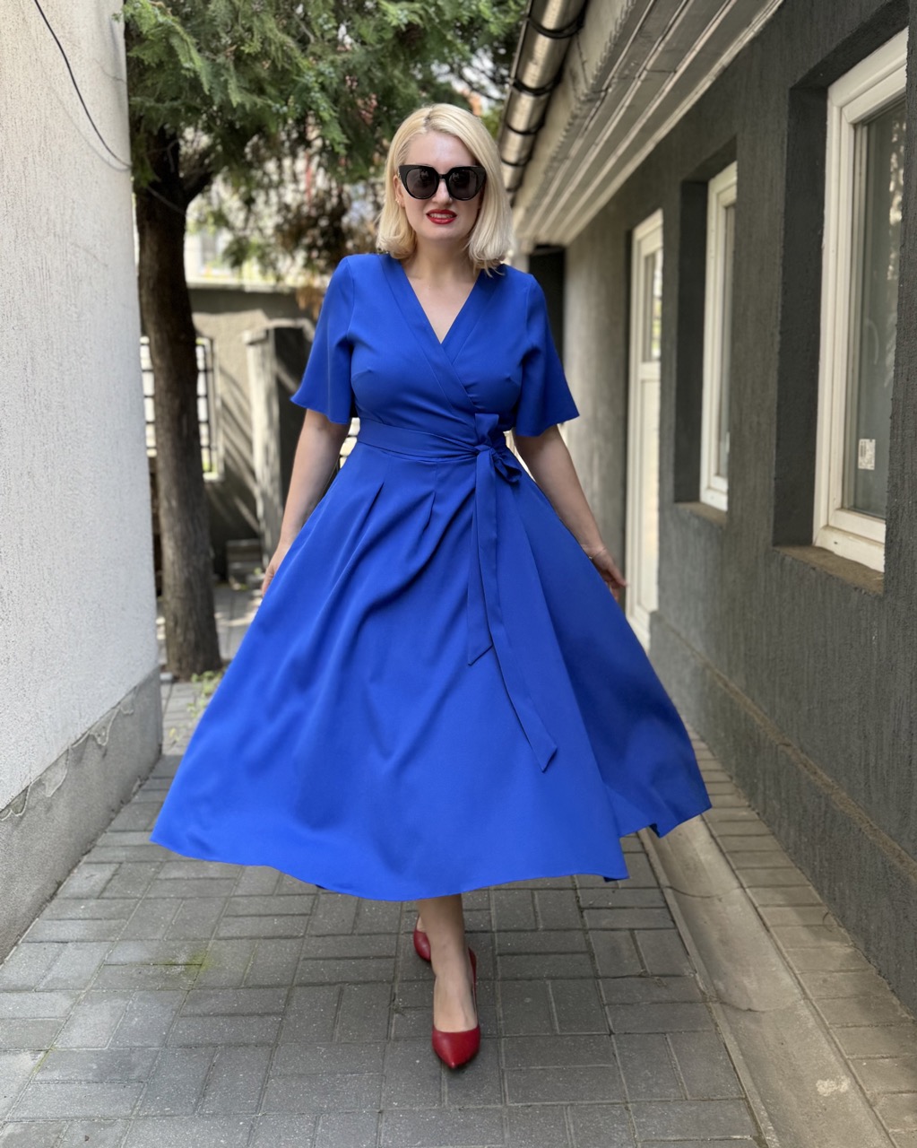 rochia maria albastru royal idu fashion plus size11