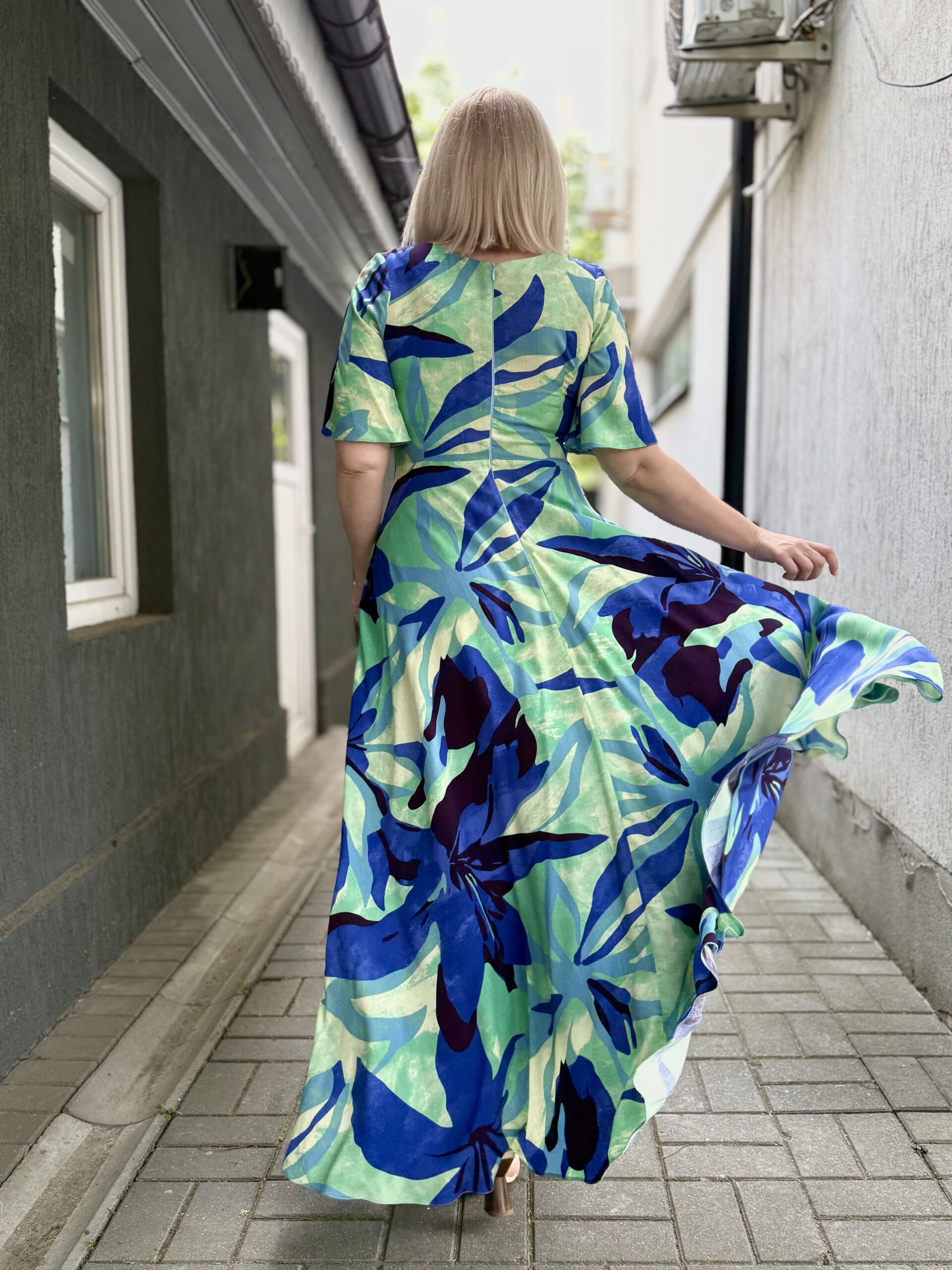 IDU Fashion - Stil fără măsură 24 rochia teodorita maxi blue lagoon idu fashion rochie plus size1 scaled