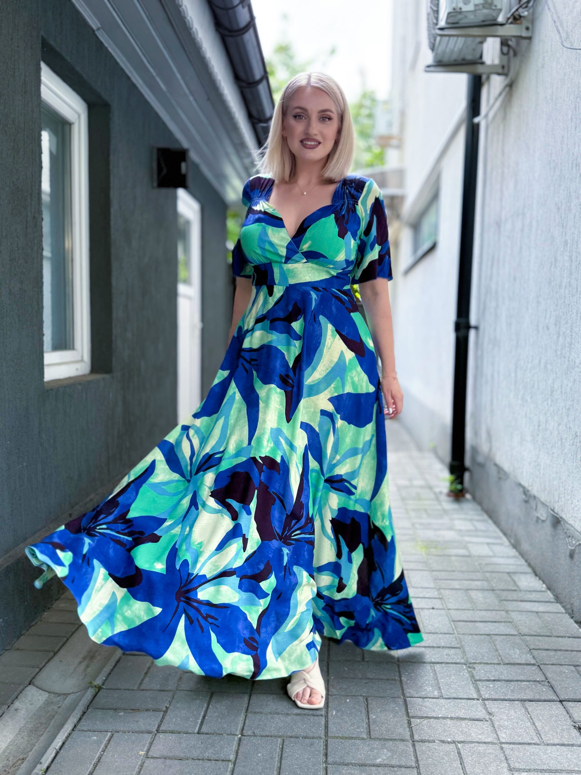 IDU Fashion - Stil fără măsură 23 rochia teodorita maxi blue lagoon idu fashion rochie plus size7 scaled